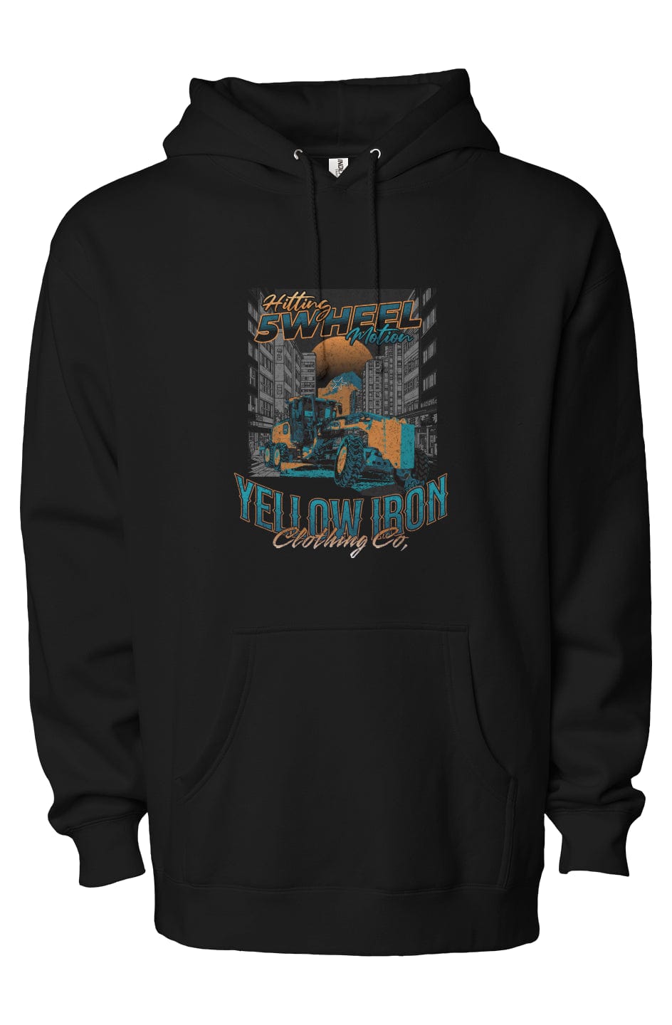 independent heavyweight pullover hoodie one print 5 Wheel Motion