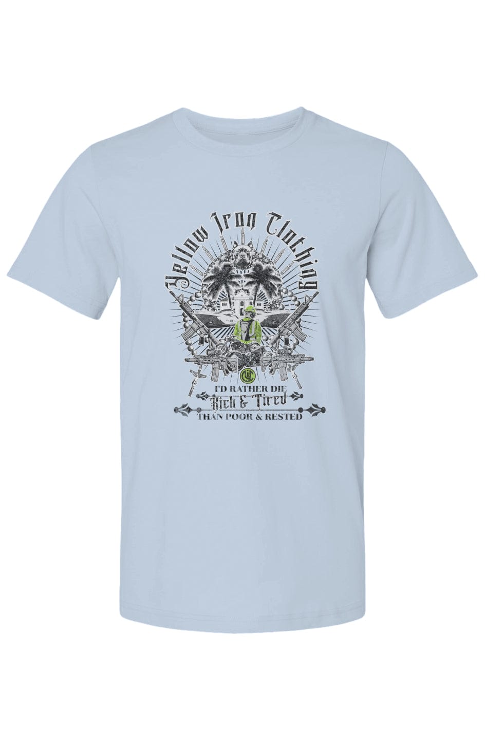 Bella Canvas T Shirt one print Rich & Tired