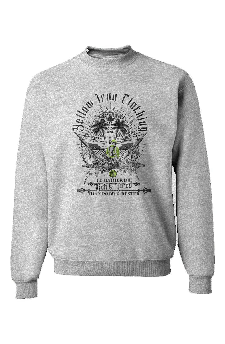 NuBlend® Crewneck Sweatshirt one print Rich & Tired