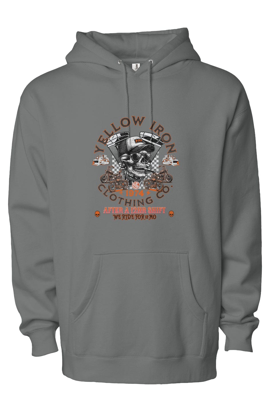 independent heavyweight pullover hoodie two print Ride Or Die