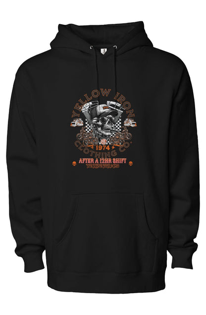 independent heavyweight pullover hoodie two print Ride Or Die