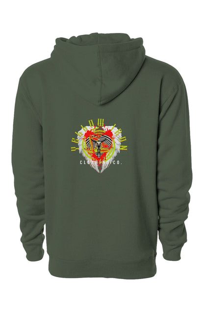 independent heavyweight pullover hoodie two print Follow Ur Heart