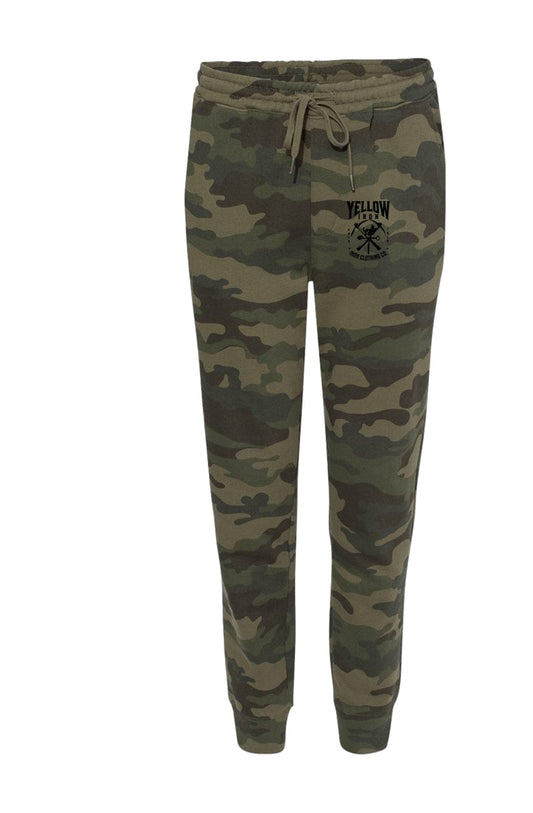 Yellow Iron Clothing Camo Joggers Skull & Pickaxe 