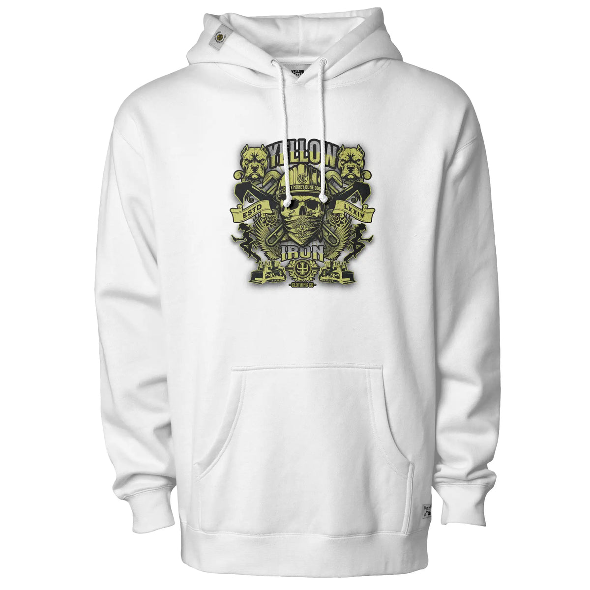 Yellow Iron OG Dune Dog pullover hoody