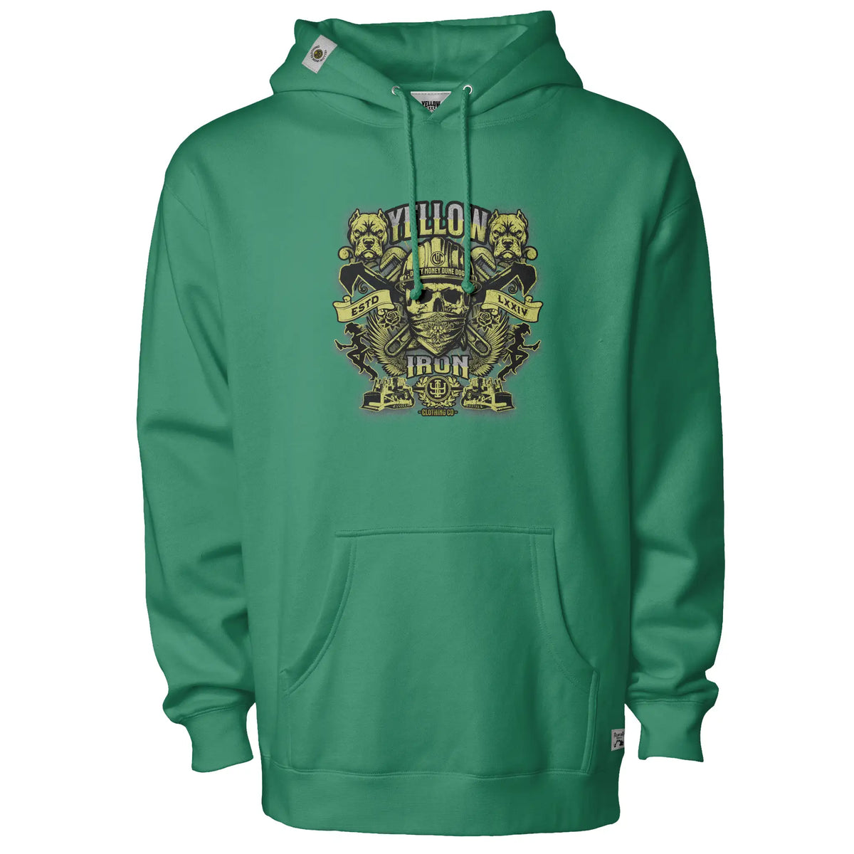 Yellow Iron OG Dune Dog pullover hoody